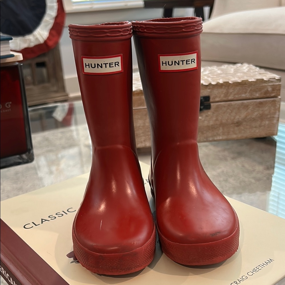 Hunter Kids First Classic Red Boots